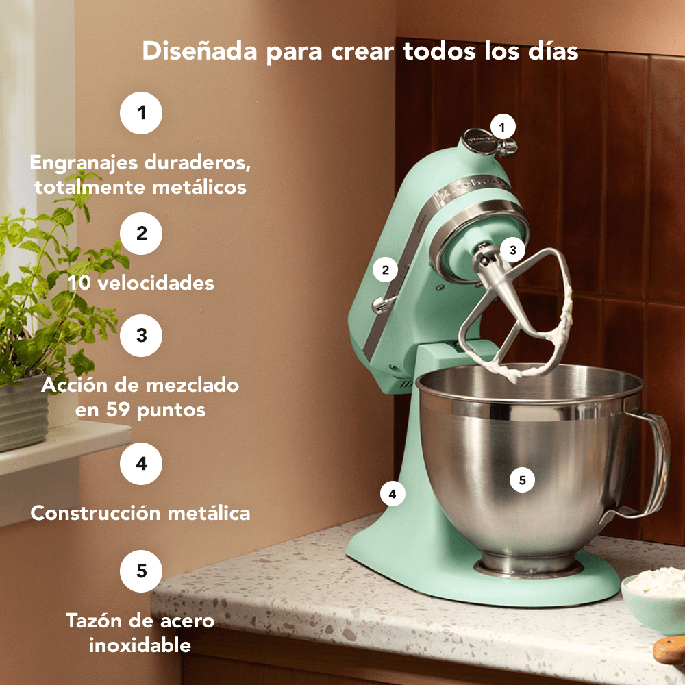 Batidora Artisan 4.8L Spearmint KITCHENAID