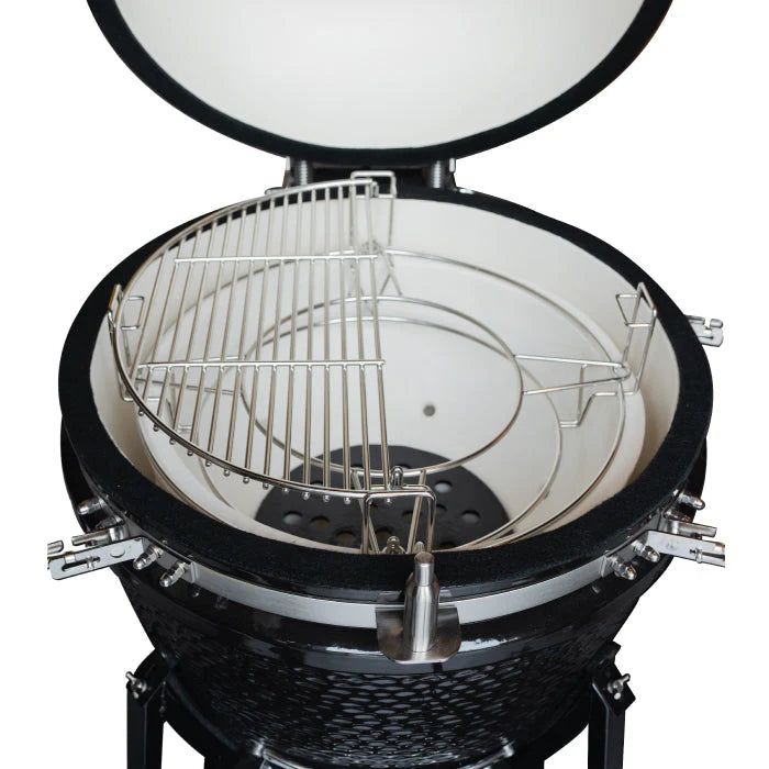 Combo Parrilla Kamado Tokio Verde 22" + Set Estuche Accesorios Parrillero FDV