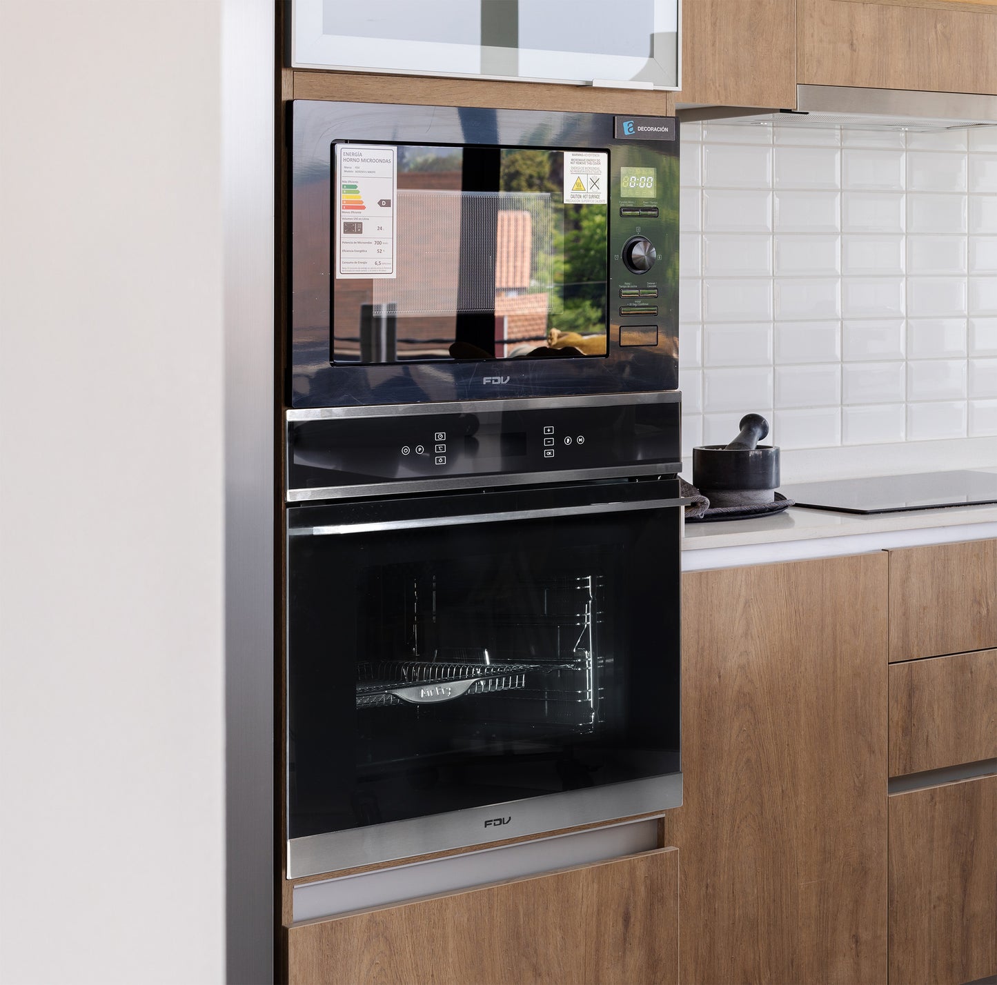 Horno Empotrable Eléctrico 70L Air Fryer Elegance Touch FDV