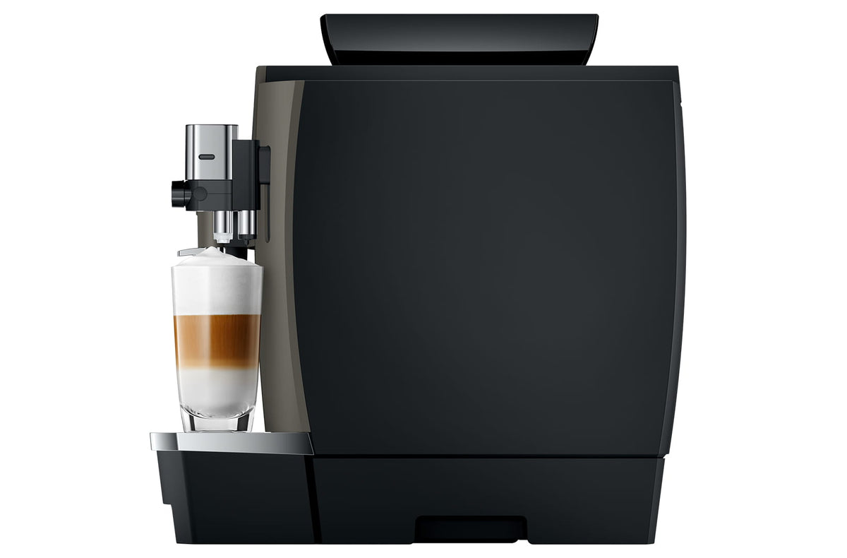 Combo JURA W8 Dark Inox + Refrigerador de Leche Black 1.0LT