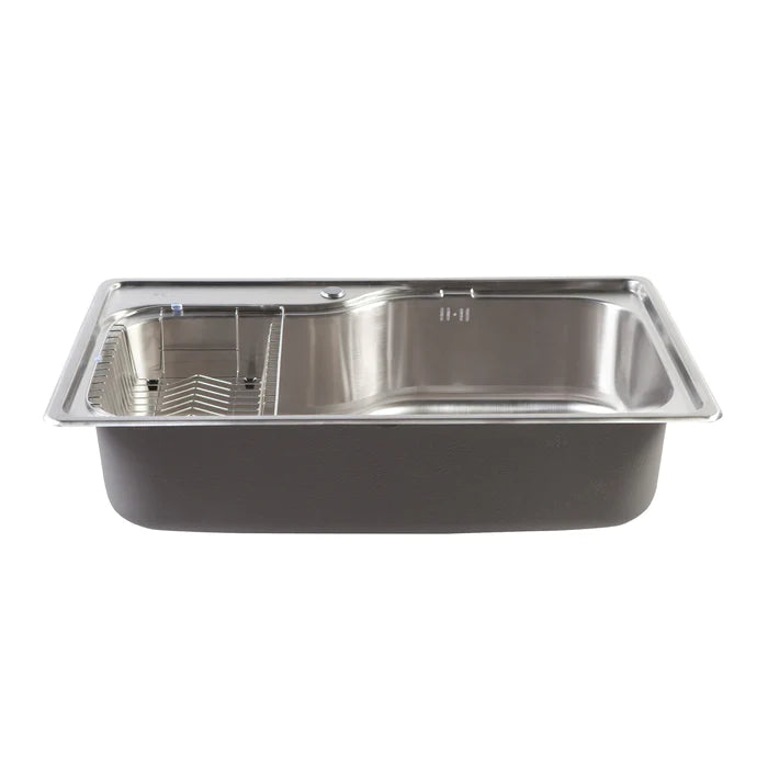 Lavadero de Cocina Sobre Tablero Acero Inox Big Acqua FDV