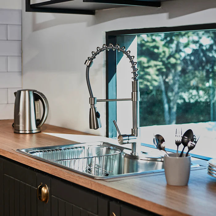 Lavadero de Cocina Sobre Tablero Acero Inox Acqua FDV