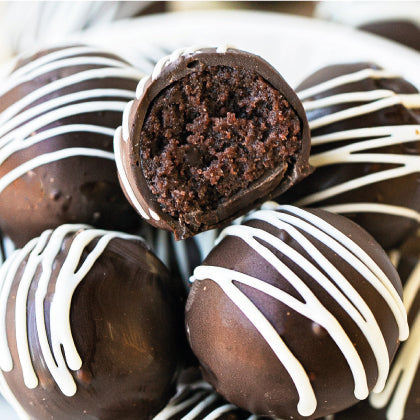 Cake Balls de chocolate y fresas