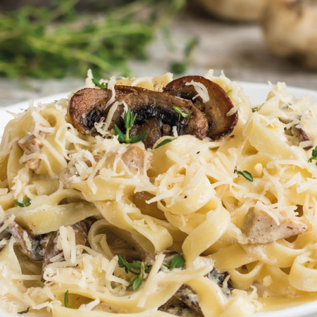 LINGUINE EN SALSA BLANCA
