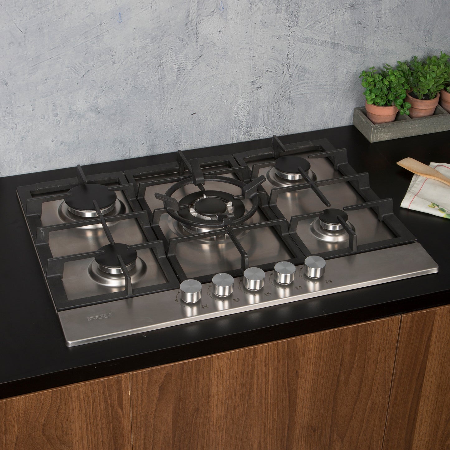 Encimera a Gas 5 Quemadores 90cm Design FDV