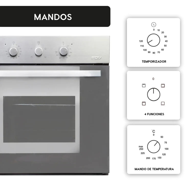 Horno Empotrable Eléctrico 52L Elegance III FDV