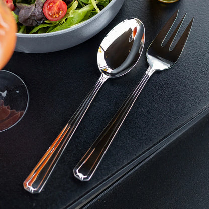 Set Tenedor y Cuchara Servir 2 pzs Oxford Coquinaria