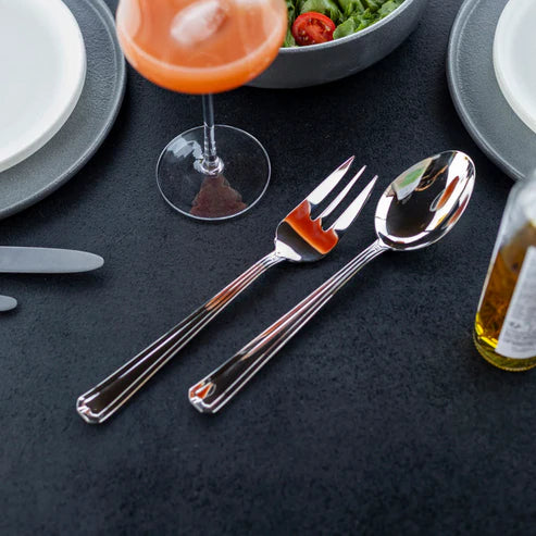 Set Tenedor y Cuchara Servir 2 pzs Oxford Coquinaria
