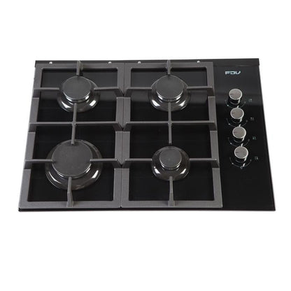 Encimera a Gas 4 Quemadores 60cm Crystal 2.0 FDV