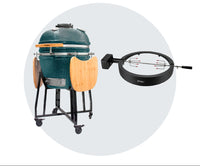 Combo Parrilla Kamado Tokio 22" Azul FDV + Rosticero para Parrilla Kamado 22" Katana FDV