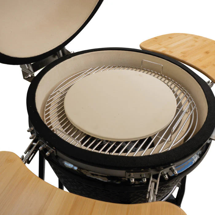 Combo Parrilla Kamado Tokio Azul 22" FDV + Encendedor Eléctrico de Carbon para Parrilla Charcoal SimpleCook