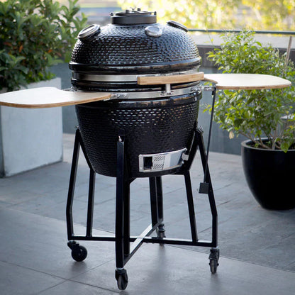 Combo Parrilla Kamado Tokio Negro 22" FDV + Encendedor Eléctrico de Carbon para Parrilla Charcoal SimpleCook