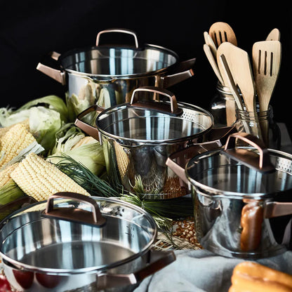 Juego de Ollas 8 Piezas Niza Cobre SIMPLECOOK