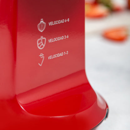 Batidora de Pedestal 5L 1200W Atenea Rojo FDV