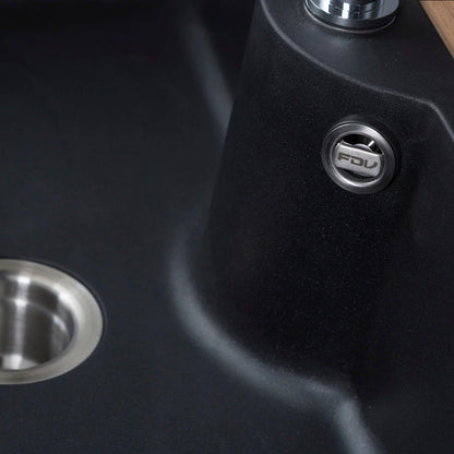 Lavaplatos Sobre Cubierta Granito Deluxe Tunez Nero FDV