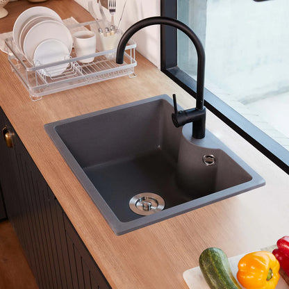 Lavadero de Cocina Sobre Tablero Granito Gris Small Deluxe Tunez FDV