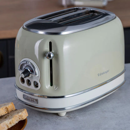 Tostadora de Pan 2 Rebanadas Vintage Beige ARIETE