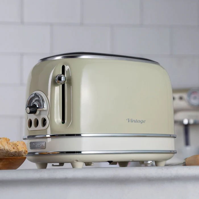Tostadora de Pan 2 Rebanadas Vintage Beige ARIETE