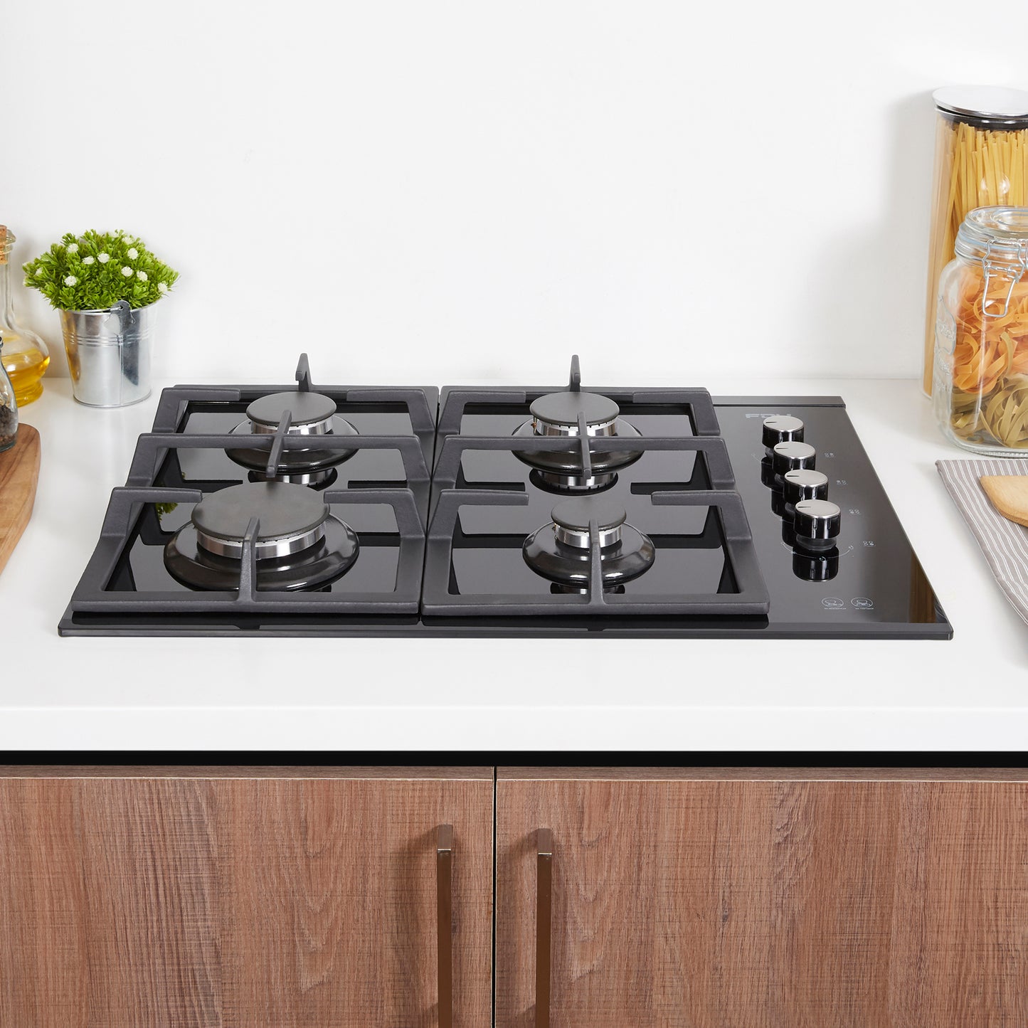 Encimera a Gas 4 Quemadores 60cm Crystal 2.0 FDV