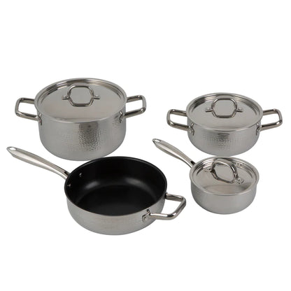 Juego de Ollas 7 Piezas Acero Inox Sevilla SIMPLECOOK
