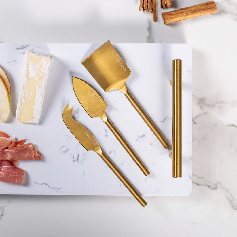 Set Tabla De Aperitivo Element + 3 Cuchillos SIMPLECOOK