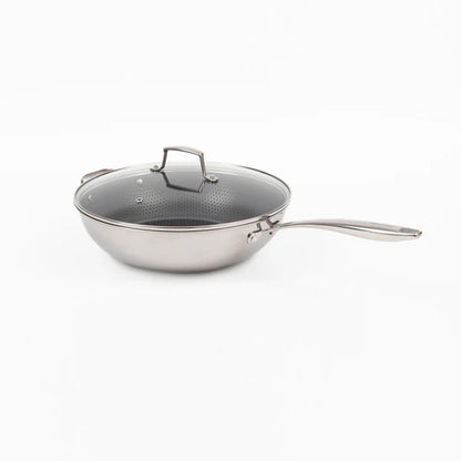 Sarten Wok 30cm Acero Inoxidable con Tapa Tokio SIMPLE COOK