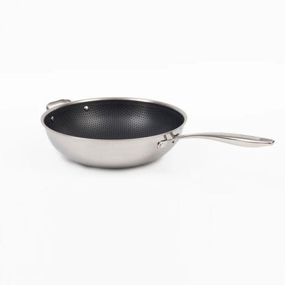 Sarten Wok 30cm Acero Inoxidable con Tapa Tokio SIMPLE COOK