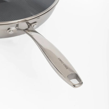Sarten Wok 30cm Acero Inoxidable con Tapa Tokio SIMPLE COOK