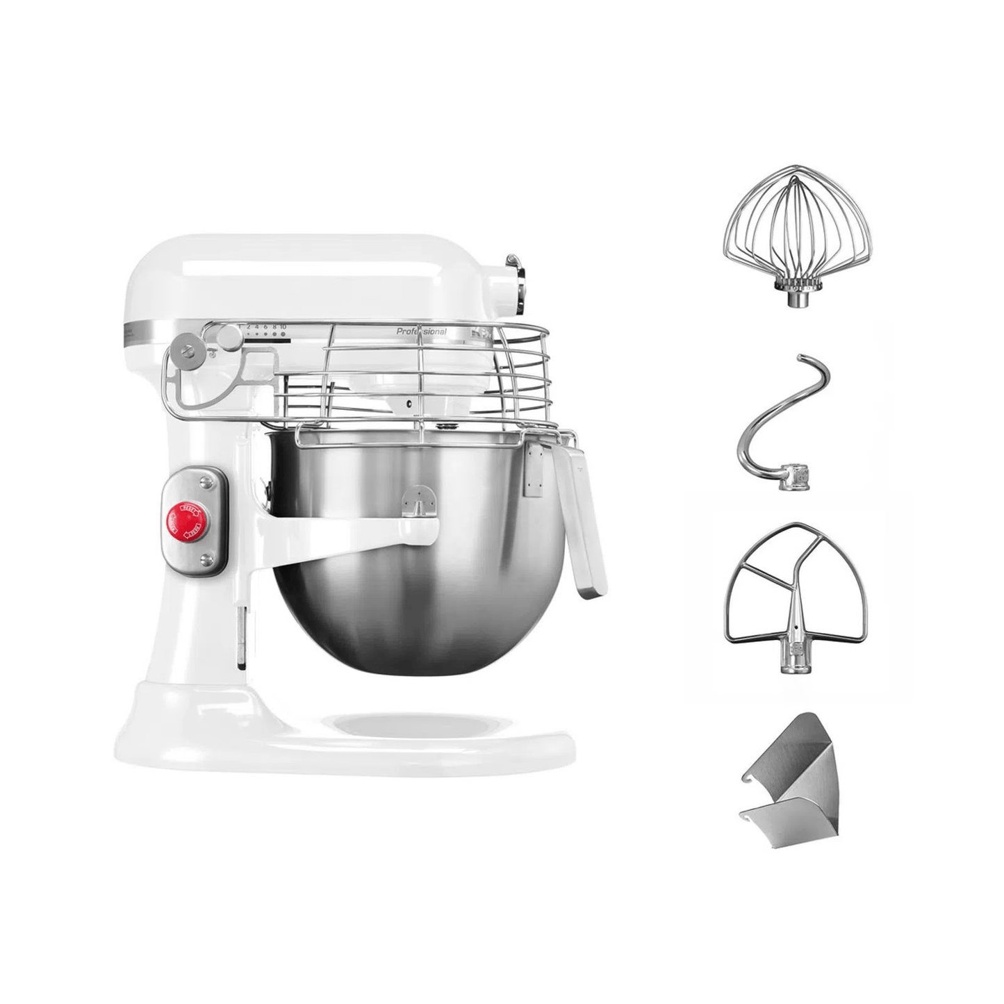 Batidora Profesional 6.9L 1.3HP Blanca KITCHENAID