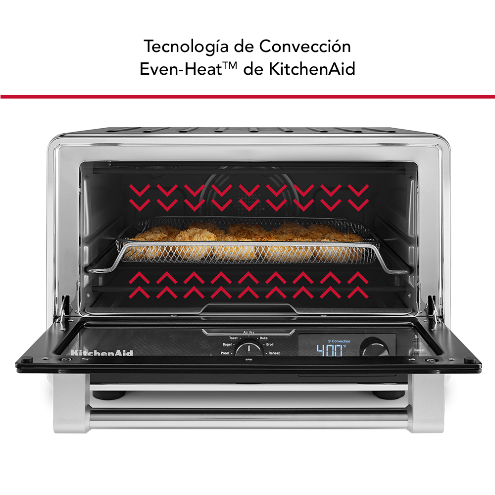 Horno Electrico Freidora 21L + Base para Pizza KITCHENAID