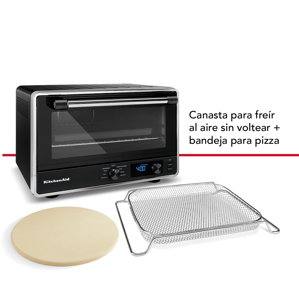 Horno Electrico Freidora 21L + Base para Pizza KITCHENAID