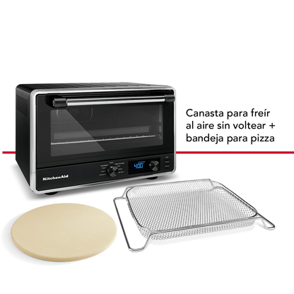 Horno Electrico Freidora 21L + Base para Pizza KITCHENAID