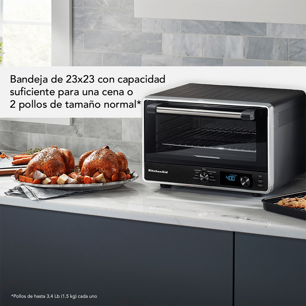 Horno Electrico Freidora 21L + Base para Pizza KITCHENAID