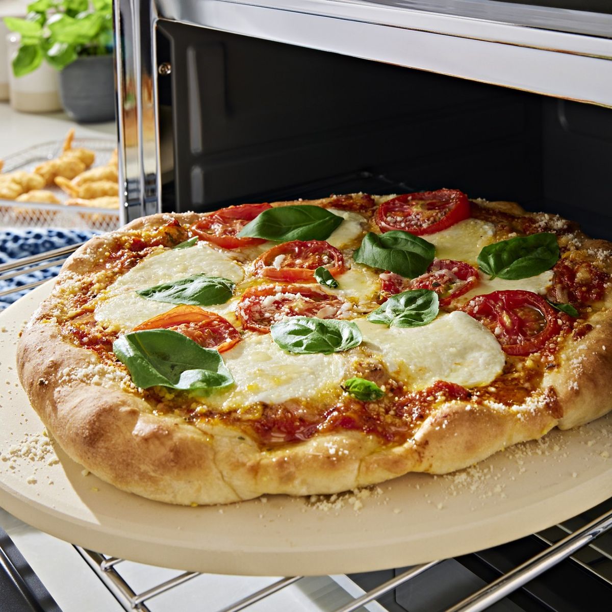 Horno Electrico Freidora 21L + Base para Pizza KITCHENAID