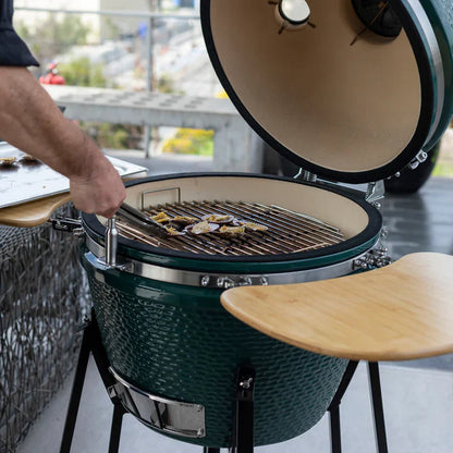 Combo Parrilla Kamado Tokio Verde 22" + Set Cuchillo y Tabla Arizona 2Pzas FDV