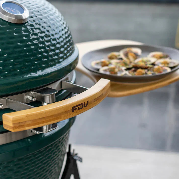 Combo Parrilla Kamado Tokio Verde 22" + Set Cuchillo y Tabla Arizona 2Pzas FDV