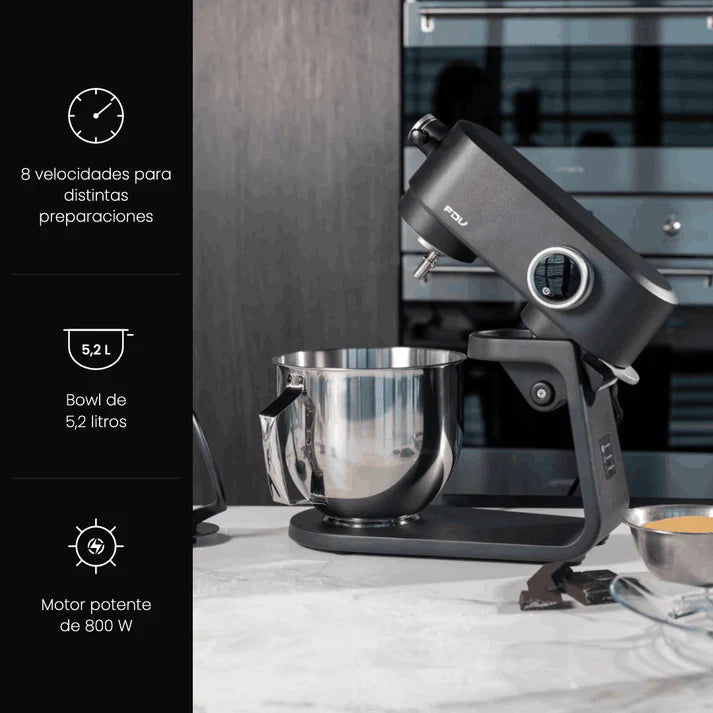 Batidora de Pedestal 5.2L 550W Aura Negro FDV
