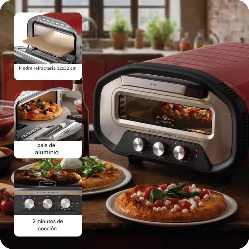 Horno Electrico de Pizza Dual Da Gennaro Rojo ARIETE
