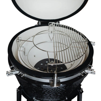Combo Parrilla Kamado Tokio Verde 22" + Set Cuchillo y Tabla Arizona 2Pzas FDV