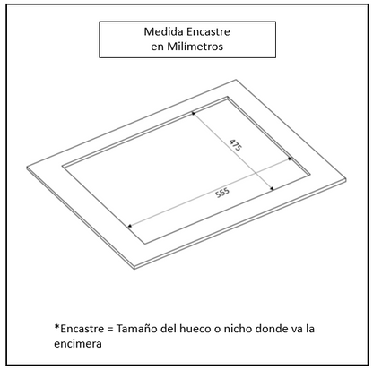 Encimera a Gas 5 Quemadores 70cm Deluxe Chef FDV