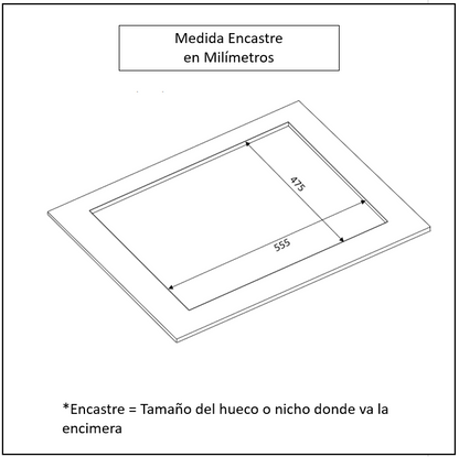 Encimera a Gas 4 Quemadores 60cm Black FDV