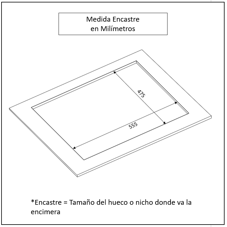 Encimera a Gas 5 Quemadores 70cm Black FDV