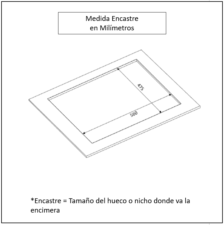 Encimera a Gas 4 Quemadores 60cm Chef Glass FDV