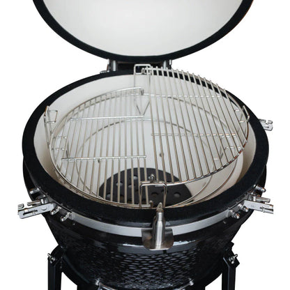 Combo Parrilla Kamado Tokio Verde 22" + Set Cuchillo y Tabla Arizona 2Pzas FDV