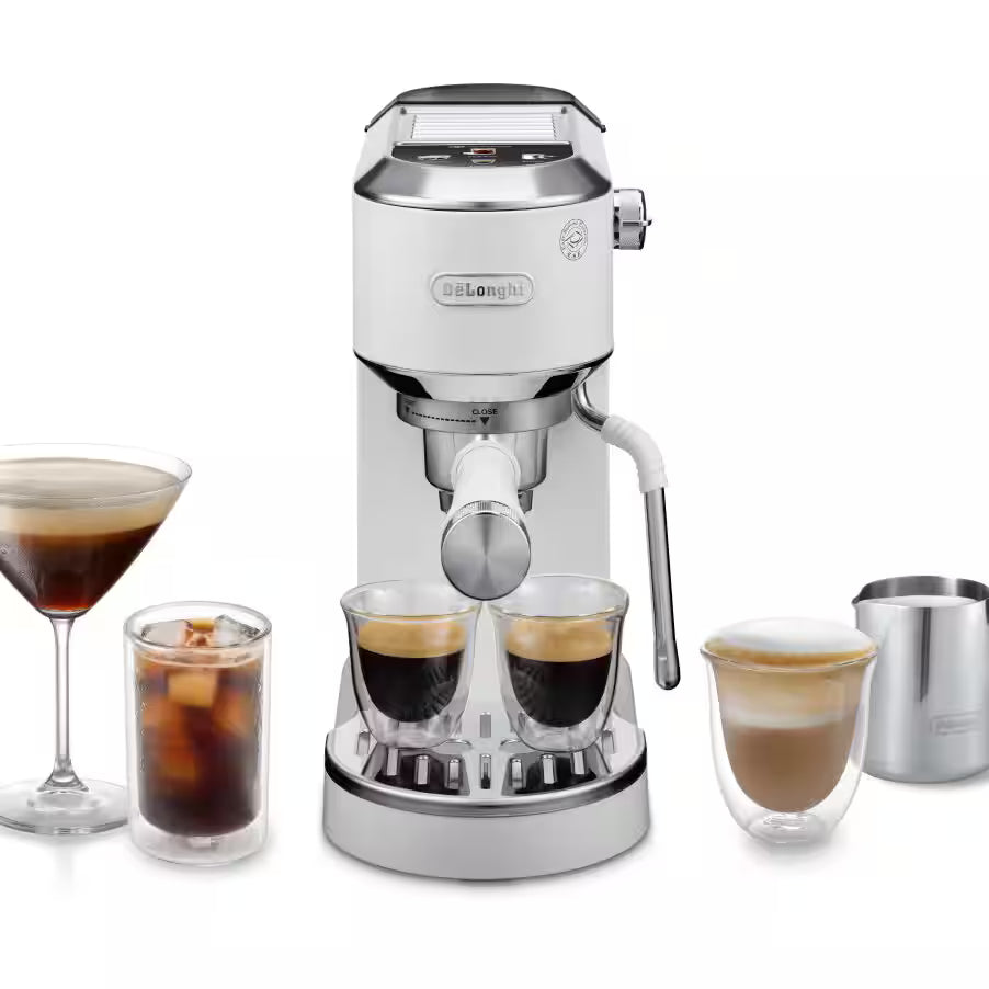 Cafetera Dedica Duo Cold Brew Blanca EC890.WI DELONGHI
