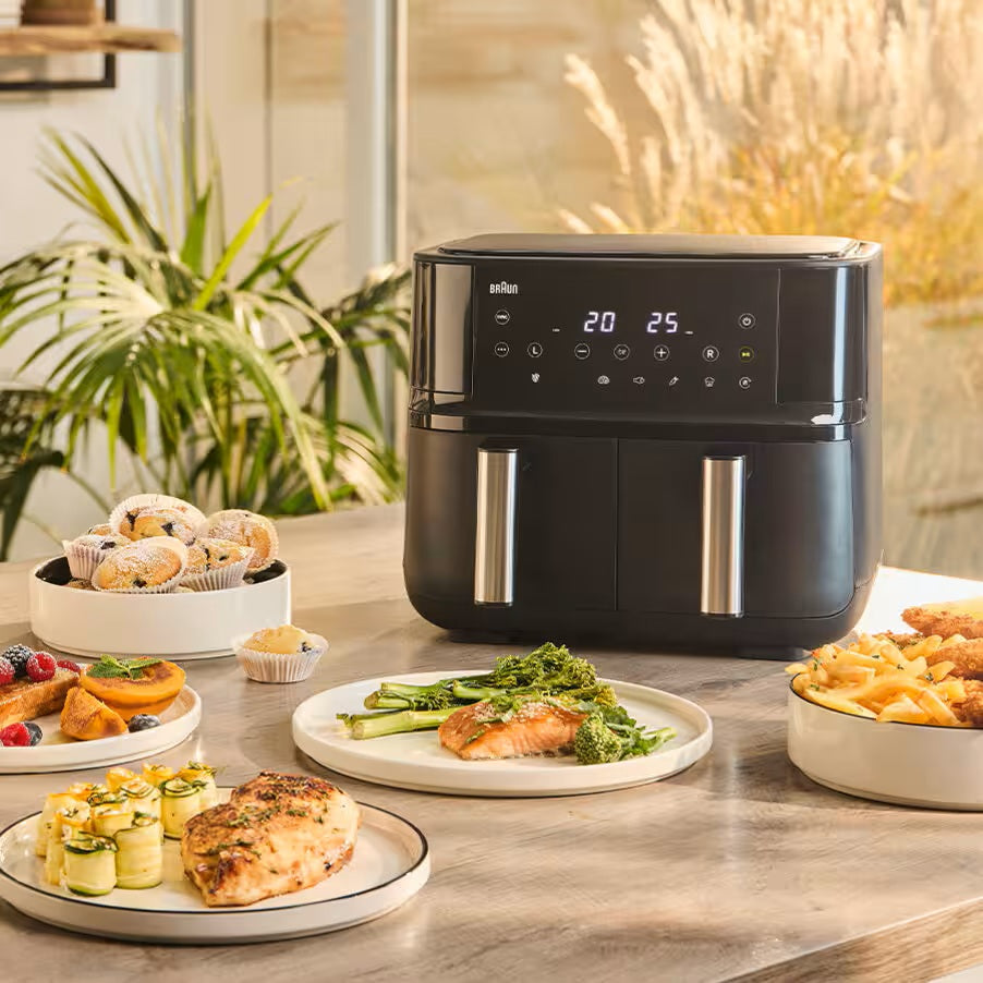 Freidora de Aire Digital 8L Dual TwinCook 3 TD3030 BRAUN
