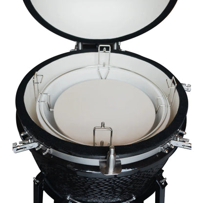 Combo Parrilla Kamado Tokio Negro 22" FDV + Encendedor Eléctrico de Carbon para Parrilla Charcoal SimpleCook