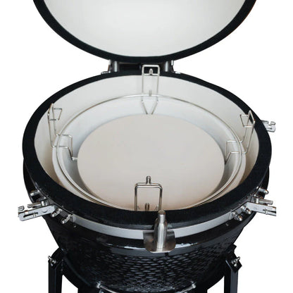 Combo Parrilla Kamado Tokio Verde 22" + Set Cuchillo y Tabla Arizona 2Pzas FDV