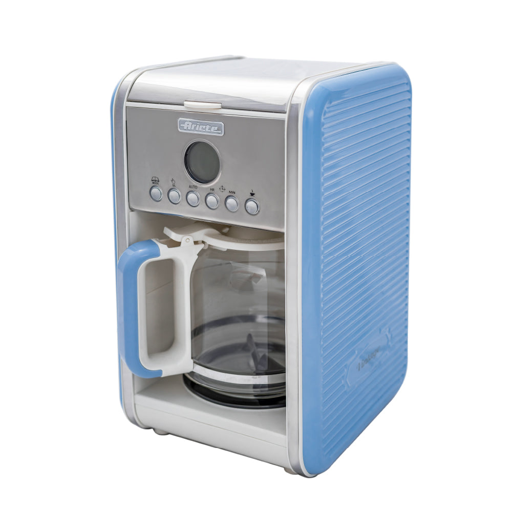 Cafetera Gota a Gota 10 Tazas Vintage Azul ARIETE
