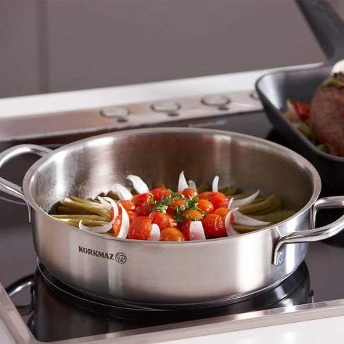 Juego de Ollas 9 Piezas Acero Inox Perla A1609 KORKMAZ